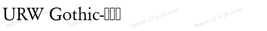 URW Gothic字体转换